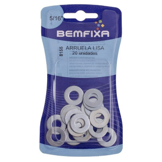Arruela Lisa 5/16 com 20 Unidades Bemfixa