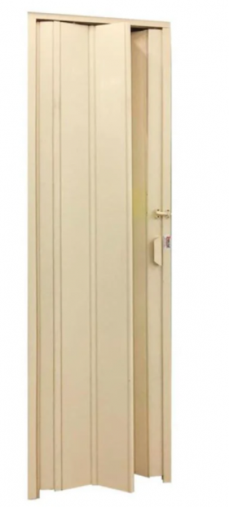 Porta perfilplast sanfonada bege 0.84X2.10 