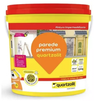 Impermeabilizante quartzolit parede premium branco 3.6KG