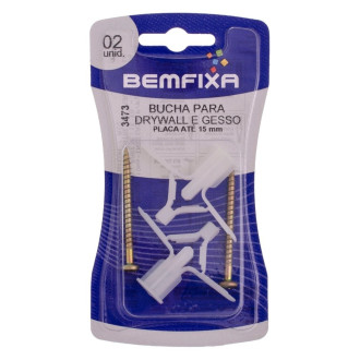 Bucha Frog Com Parafuso Para Chapa 15MM Com 2 Unidades Bem Fixa