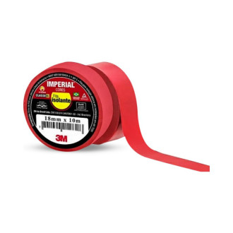 Fita Isolante Imperial 18X10M Vermelho 3M