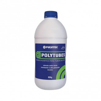 Adesivo polytubes para tubos de PVC 850g Pulvitec