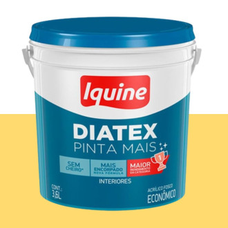 Tinta Diatex Acrílico Fosco Maracujá 3,6L Iquine