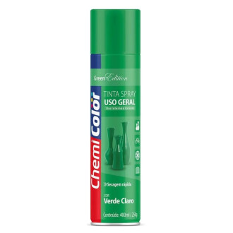 Tinta Spray para Uso Geral Verde Claro 400ml ChemiColor