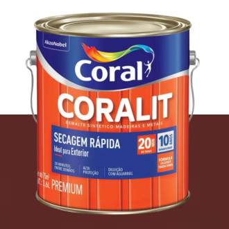 Esmalte Coralit Secagem Rápida Vermelho Goya 3.6L Coral
