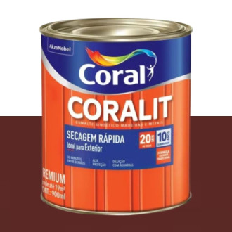 Esmalte Coralit Secagem Rápida Vermelho Goya 900ml Coral