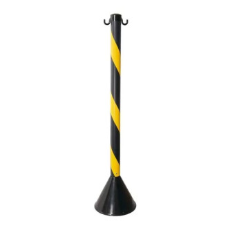 Pedestal Plástico Zebrado PT/BR 90Cm Pic Plast