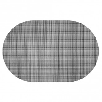 Tapete tropical cinza oval 41X64 Kapazi