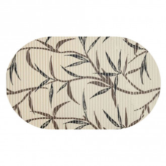  Tapete Antiderrapante Tropical Bambu 41X64 Marrom Kapazi
