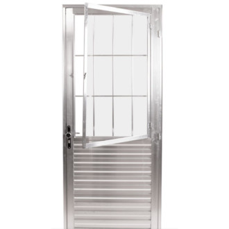 Porta Quality Basculante 210X80 Home Canelado Direita Nt 