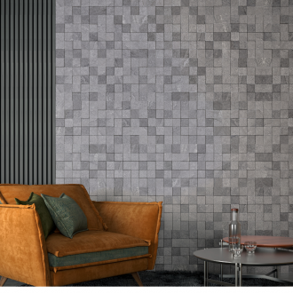 Cerâmica Incopisos 39x75 Square Gray Marmocerâmica AC A