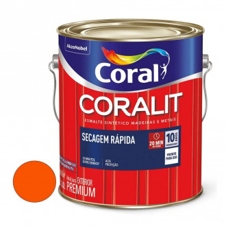 Esmalte Brilhante Laranja Secagem Rápida 3.0L Coral 
