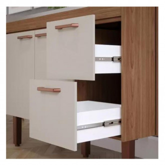 Gabinete MGM Slim Coz 1.14m Freijo/Off Whi