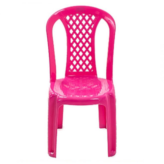 Cadeira Infantil Rosa Forte Plastico