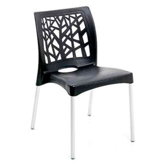 Cadeira Forte Plástico Preto Nature