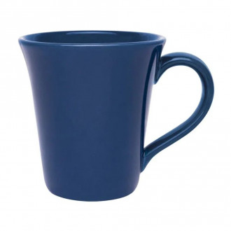 Caneca 330mL Tulipa Azul Cerâmica Oxford