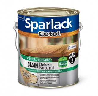Verniz Coral Sparlack Stain Beleza Natural Fosco Incolor 3.6L