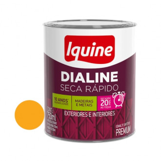 Esmalte Iquine Dialine Seca Rápido Alto Brilho Amarelo 0.75L