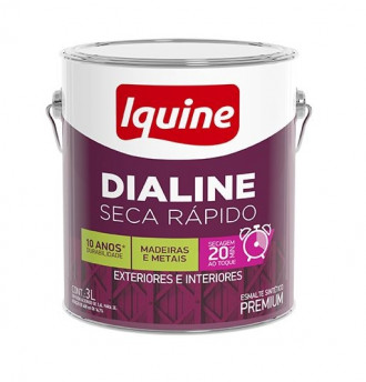 Esmalte Iquine Dialine Seca Rápido Fosco Branco 3.0L