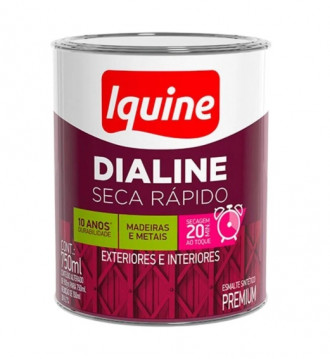 Esmalte Iquine Dialine Seca Rápido Alto Brilho Branco 0.75L