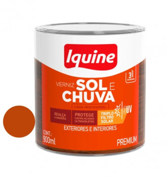 Verniz Iquine Sol e Chuva Triplo Filtro Mogno 0.9L