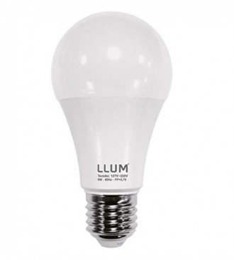 Lâmpada LLUM Bulbo Led 9W 3000K