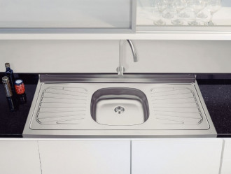 Pia Tramontina Aço Inox com Válvula 120x52