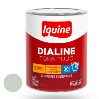 Esmalte Iquine Dialine Topa Tudo Alto Brilho Branco Gelo 0.75L