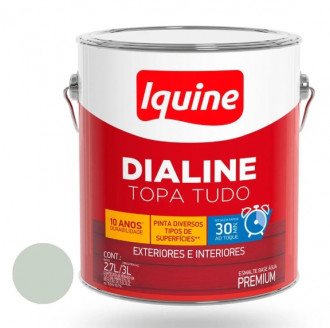 Esmalte Iquine Dialine Topa Tudo Alto Brilho Branco Gelo 3.0L
