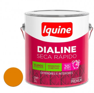 Esmalte Iquine Dialine Seca Rápido Alto Brilho Amarelo Caterpillar 3.0L