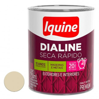 Esmalte Iquine Dialine Seca Rápido Alto Brilho Areia 0.75L