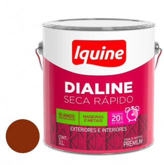 Esmalte Iquine Dialine Seca Rápido Alto Brilho Cerâmica 3.0L