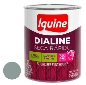 Esmalte Iquine Dialine Seca Rápido Alto Brilho Cinza Médio 0.75L