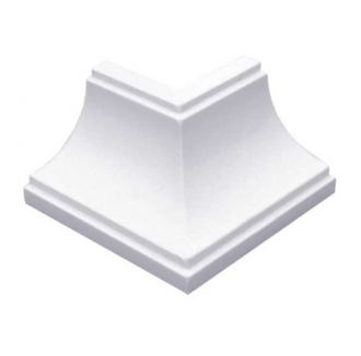 Canto Perfilplast Colonial Branco Neve Interno 4 Peças