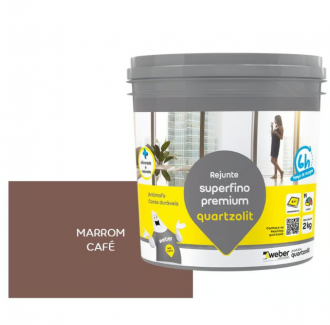 Rejunte Quartzolit Superfino Premium Marrom Café 2kg