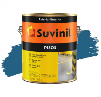 Tinta Suvinil Piso Fosco Azul 3.6L