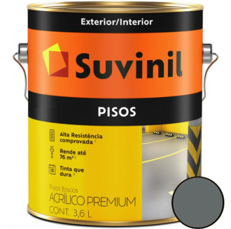 Tinta Suvinil Piso Fosco Cinza 3.6L