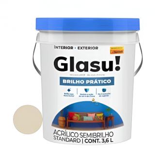 Tinta Glasu Brilho Prático Semibrilho Palha 3.6L