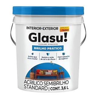 Tinta Glasu Brilho Prático Semibrilho Branco 3.6L