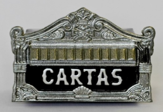 Porta Carta LGMAIS Craquelado Prata 03 