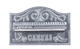 Porta Carta LGMAIS Craquelado Prata 16