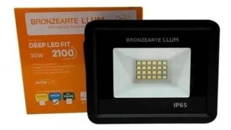 Refletor LLUM Led Deep Fit 30W 6.5K Preto