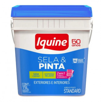 Tinta Iquine Sela e Pinta Fosco Palha Retangular 15L