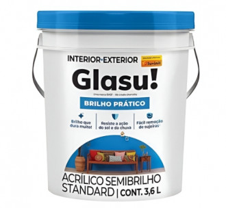 Tinta Glasu Brilho Prático Semibrilho Marfim 3.6L