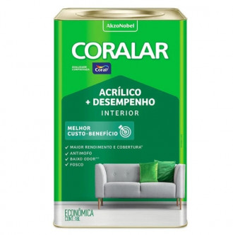 Tinta Coral Coralar Acrílica Mais Desempenho Paulista 18L