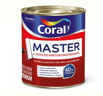 Tinta Coral Master Fosco Branco 3.6L
