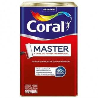 Tinta Coral Master Fosco Branco 18L