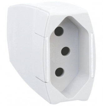 Plug Pial Prolongado 2P+T 10A Branco