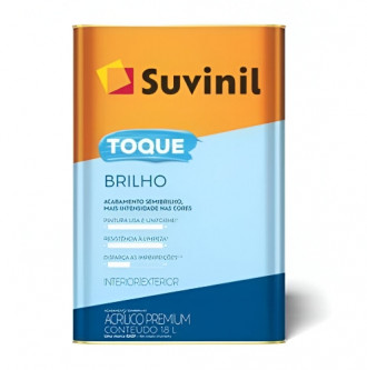 Tinta Suvinil Toque Brilho Semibrilho Branco Neve 18L