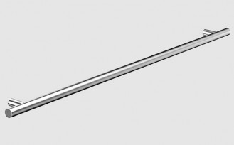 Puxador Soprano Dísia Redondo 448mm Inox Níquel Escovado 